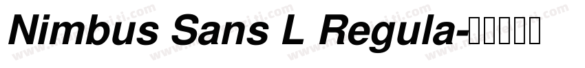 Nimbus Sans L Regula字体转换